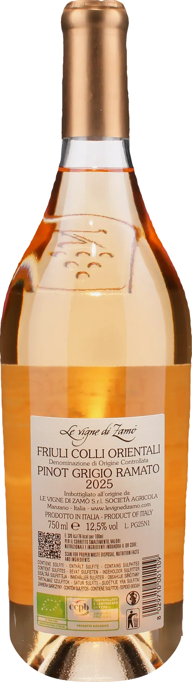 Le Vigne di Zamo Pinot Grigio Ramato 2025