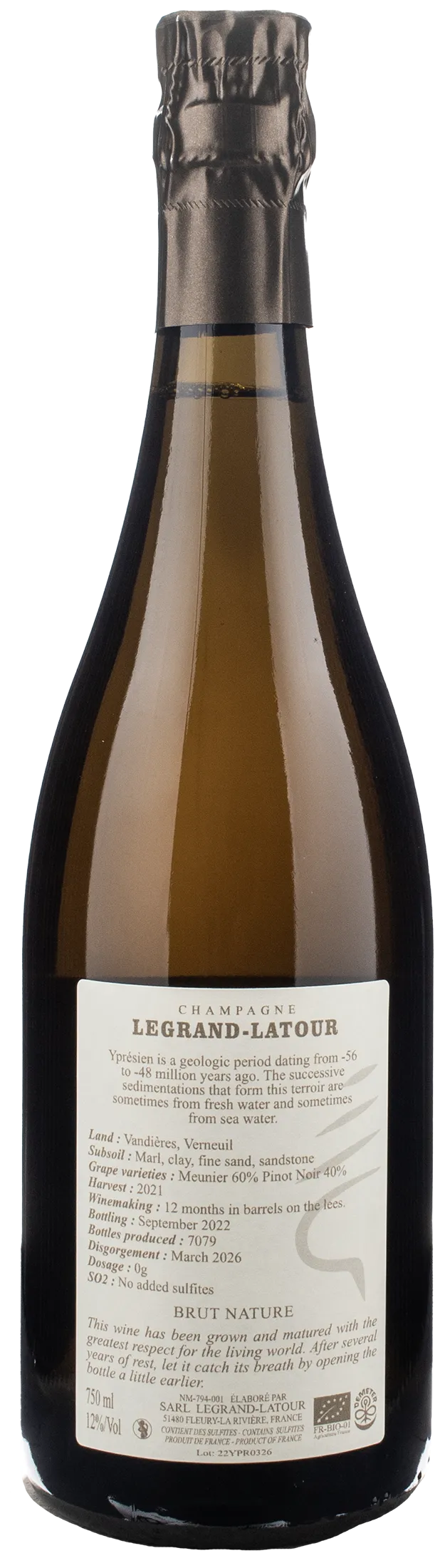 Legrand Latour Champagne Ypresien Brut Nature