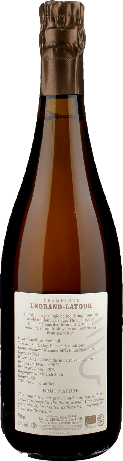 Legrand Latour Champagne Ypresien Brut Nature 2021