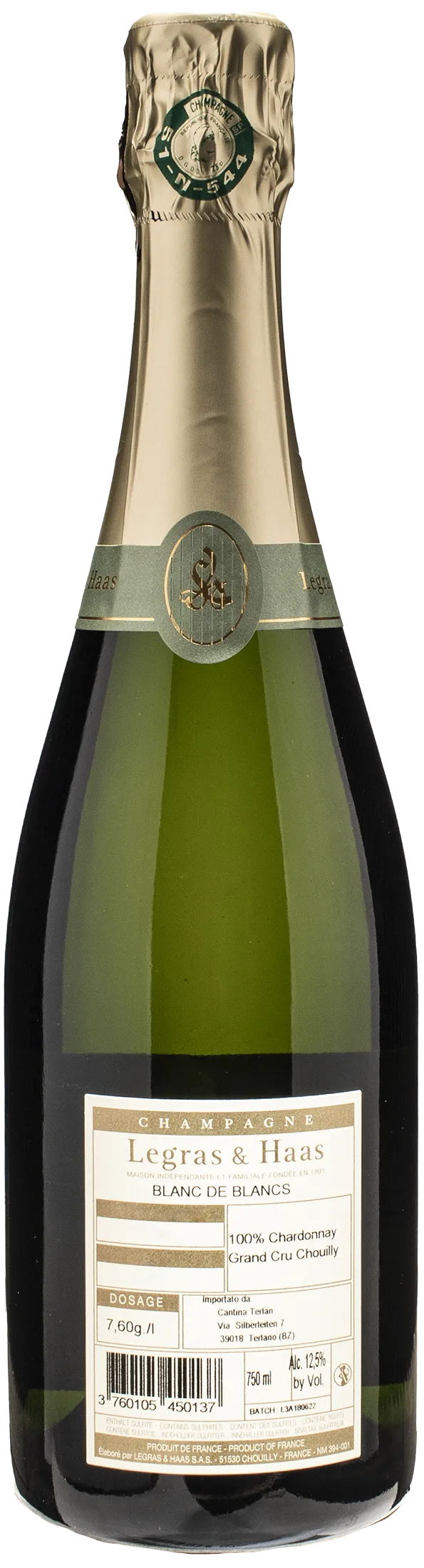 Legras & Haas Champagne Grand Cru Blanc de Blancs Brut