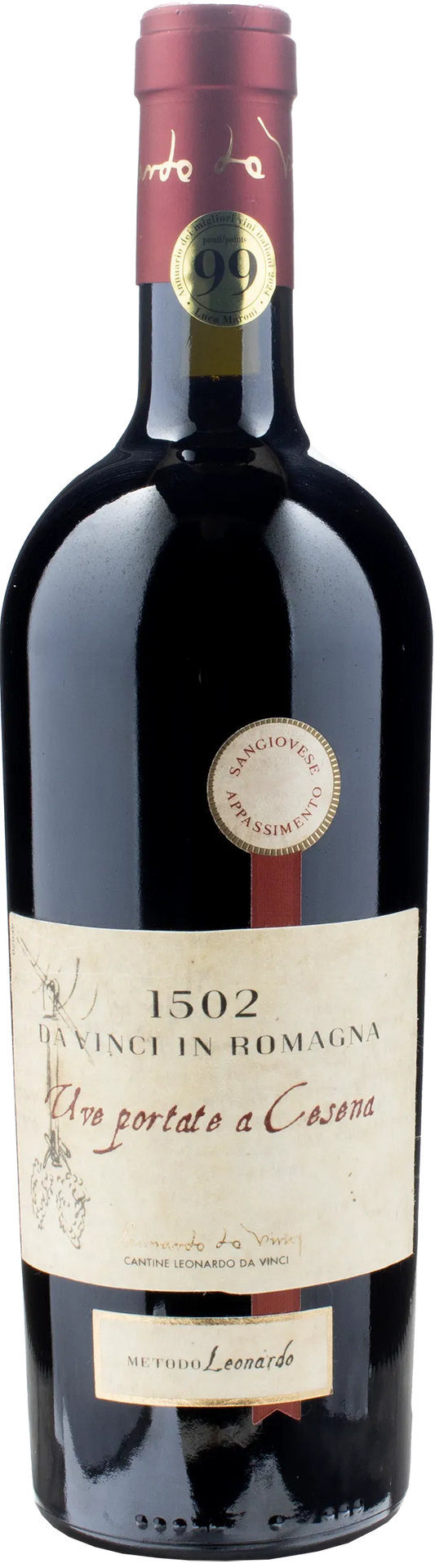 Leonardo da Vinci 1502 Sangiovese Passito Uve Portate a Cesena 2022