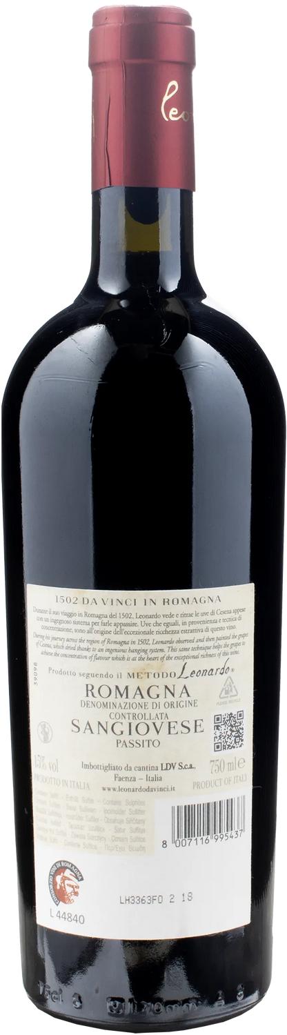 Leonardo da Vinci 1502 Sangiovese Passito Uve Portate a Cesena 2022
