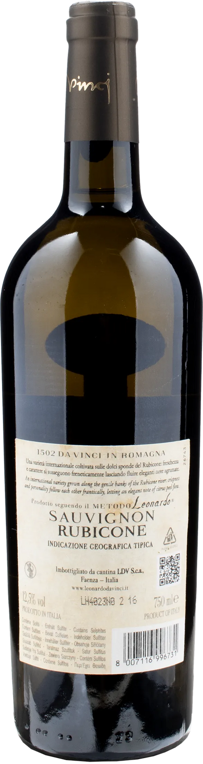 Leonardo da Vinci 1502 Sauvignon Rubicone Uve portate a Cesena 2023