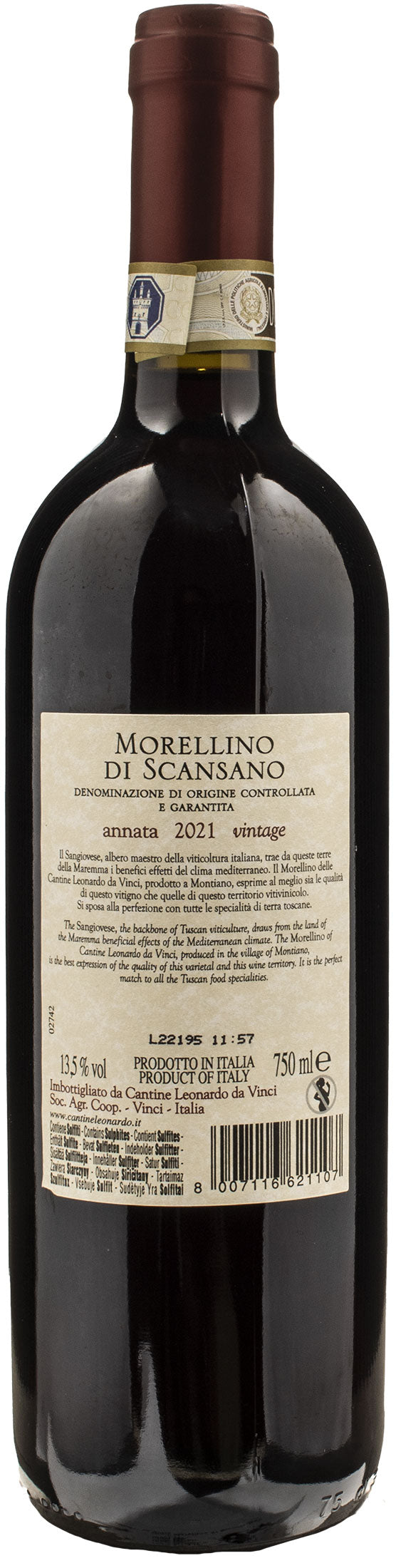 Leonardo da Vinci Morellino di Scansano 2021