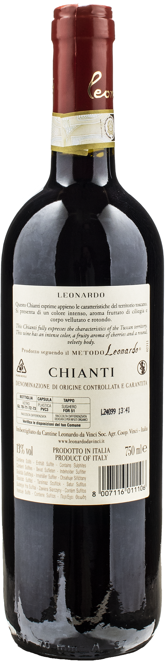 Leonardo da Vinci Vitruviano Chianti 2022