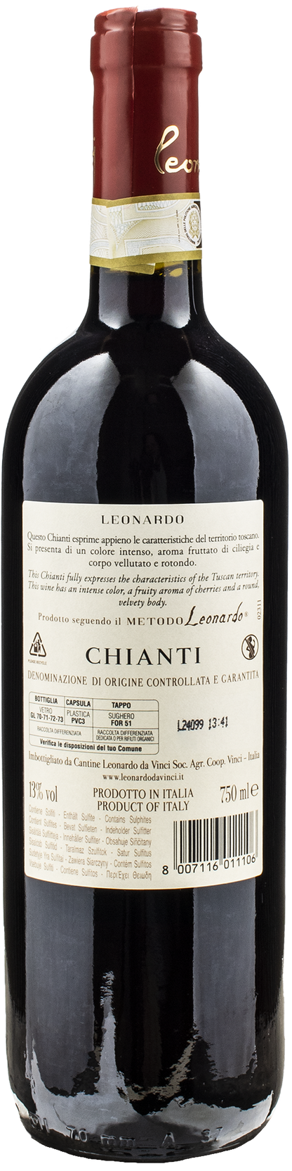 Leonardo da Vinci Vitruviano Chianti 2022