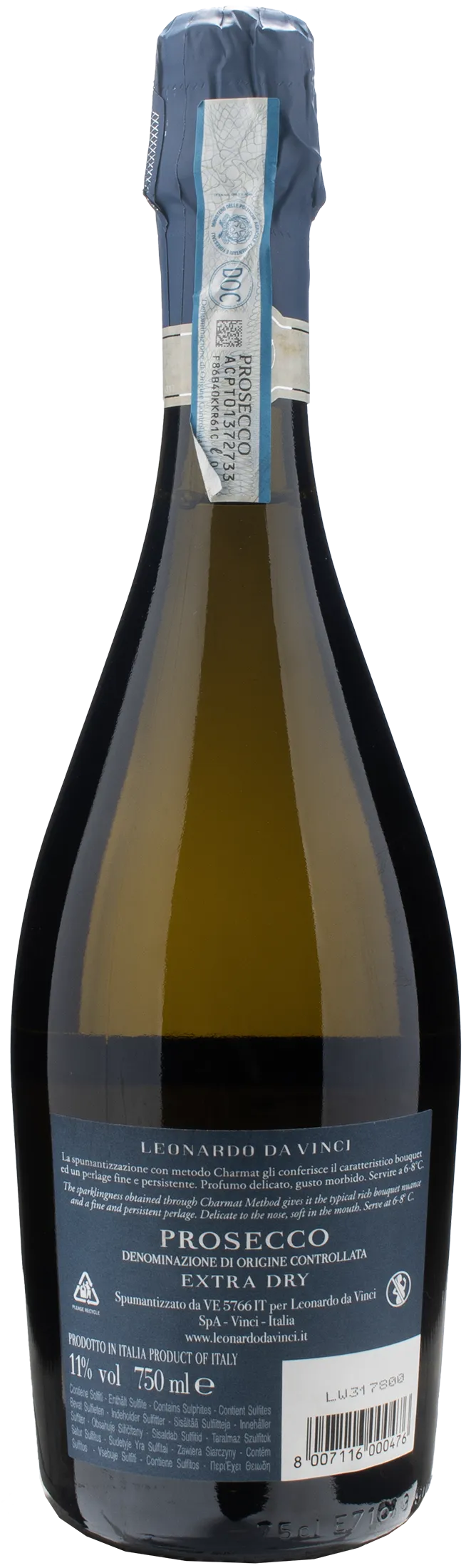 Leonardo da Vinci Vitruviano Prosecco Extra Dry