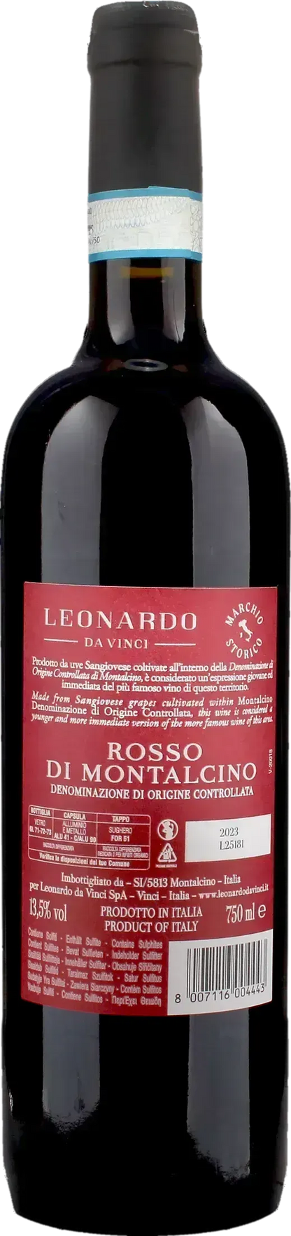 Leonardo da Vinci Vitruviano Rosso Montalcino 2023