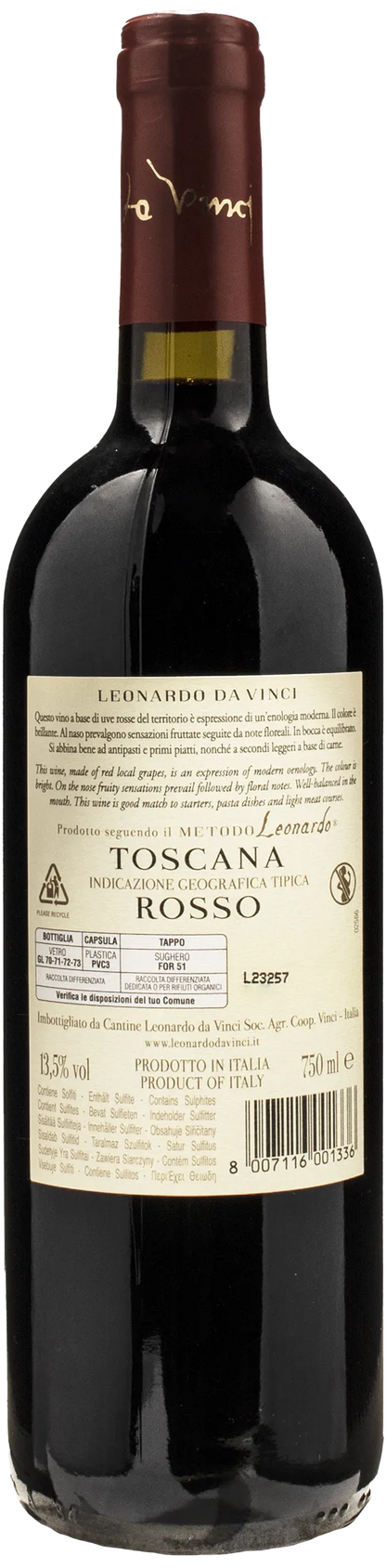 Leonardo da Vinci Vitruviano Toscana Rosso 2022