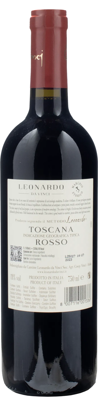 Leonardo da Vinci Vitruviano Toscana Rosso 2023