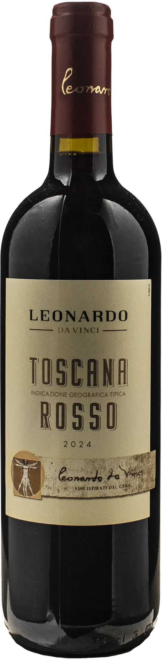 Leonardo da Vinci Vitruviano Toscana Rosso 2024
