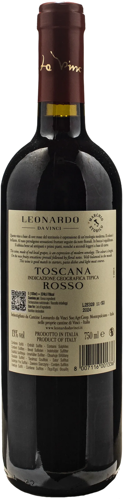 Leonardo da Vinci Vitruviano Toscana Rosso 2024