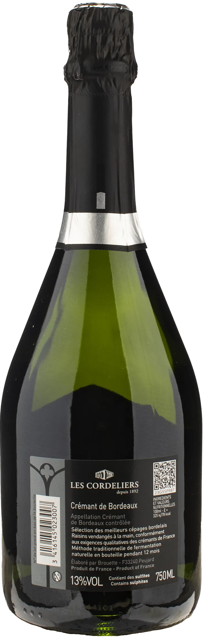 Les Cordeliers Cremant de Bordeaux Brut Prestige