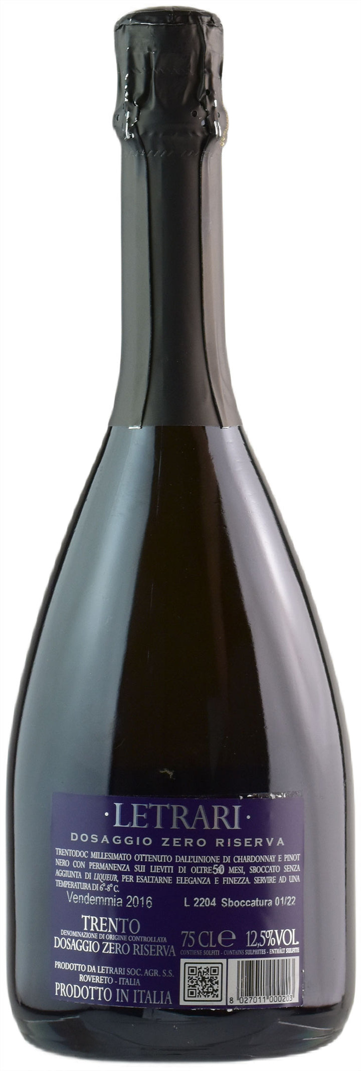 Letrari Dosaggio Zero Millesimato Riserva 2016