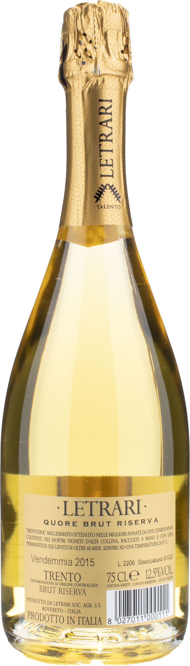 Letrari Quore Riserva Brut 2015