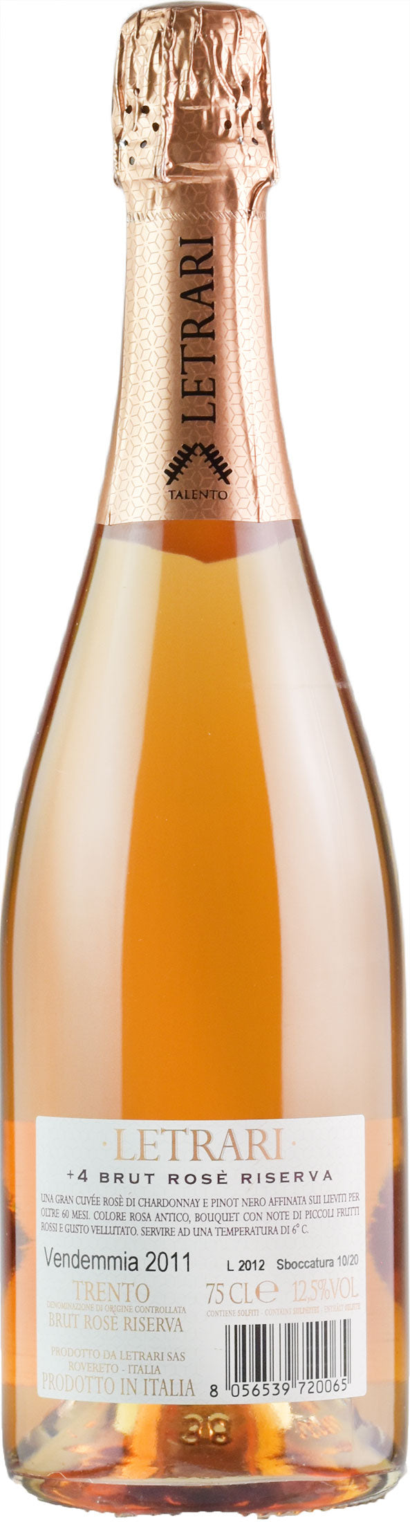 Letrari Trento Brut Rosé +4 Riserva 2011