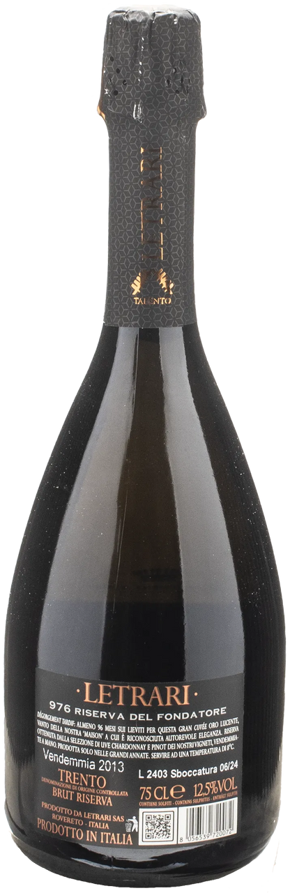 Letrari Trento Riserva del Fondatore 976 Brut 2013