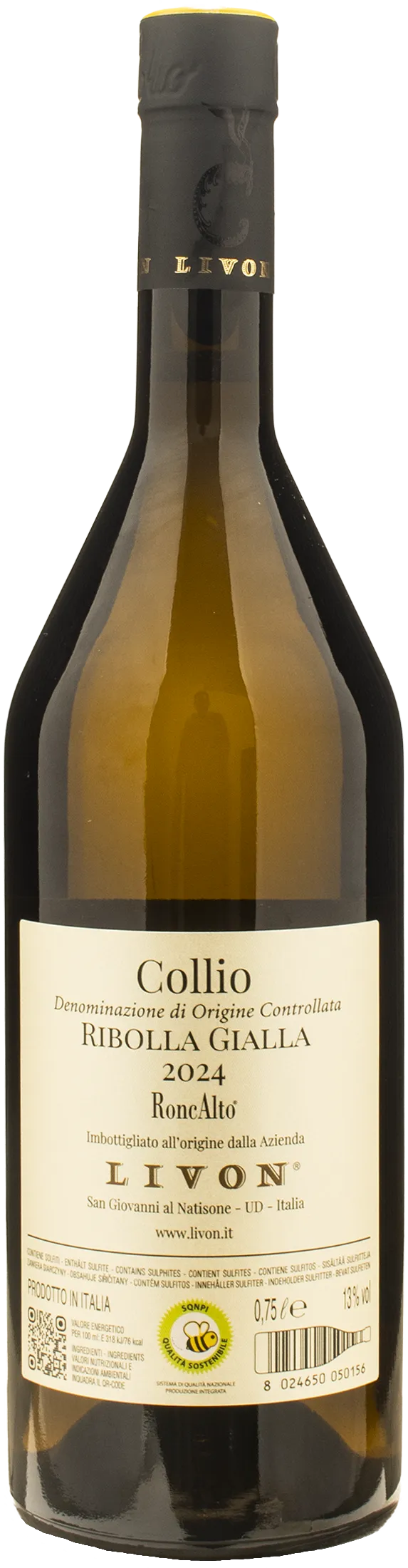 Livon Collio Ribolla Gialla Roncalto 2024