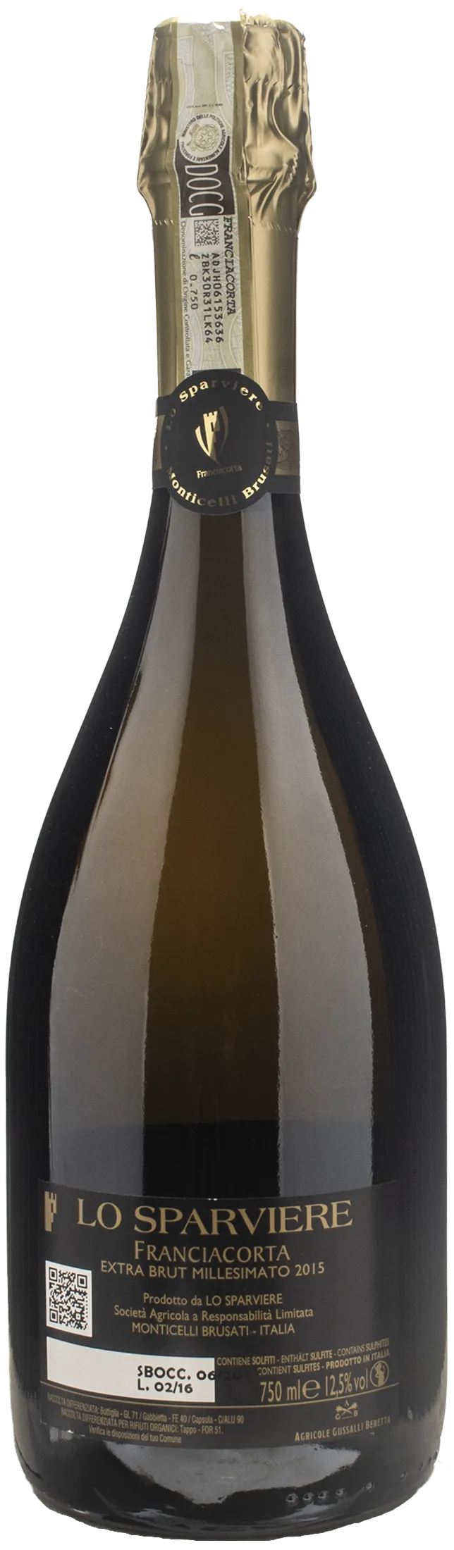 Lo Sparviere Franciacorta Extra Brut Millesimato 2015