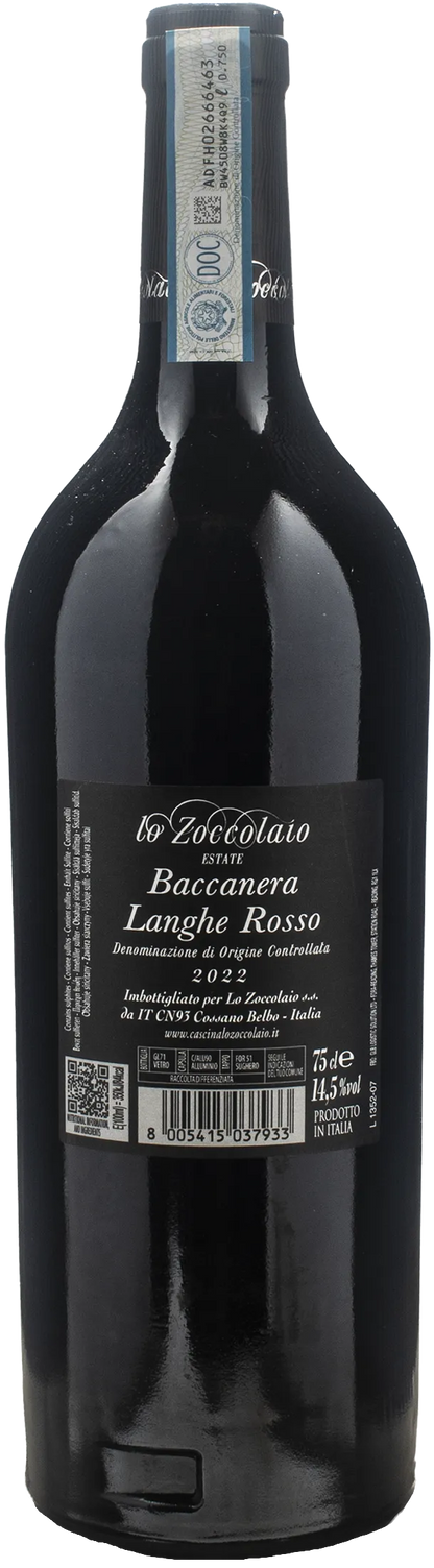 Lo Zoccolaio Langhe Baccanera 2022