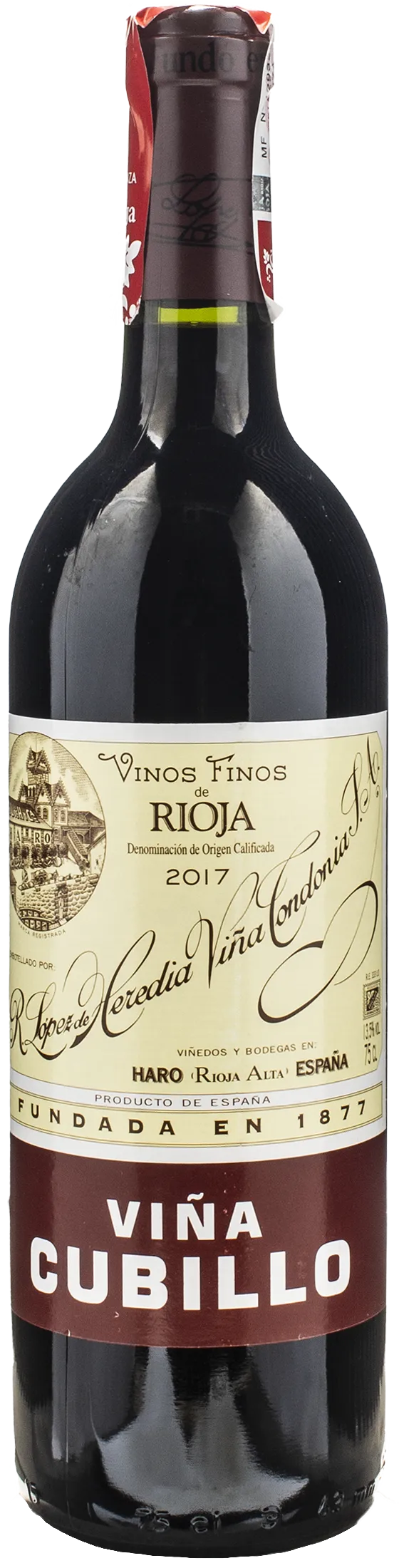 Lopez de Heredia Vina Cubillo Tinto Crianza 2017