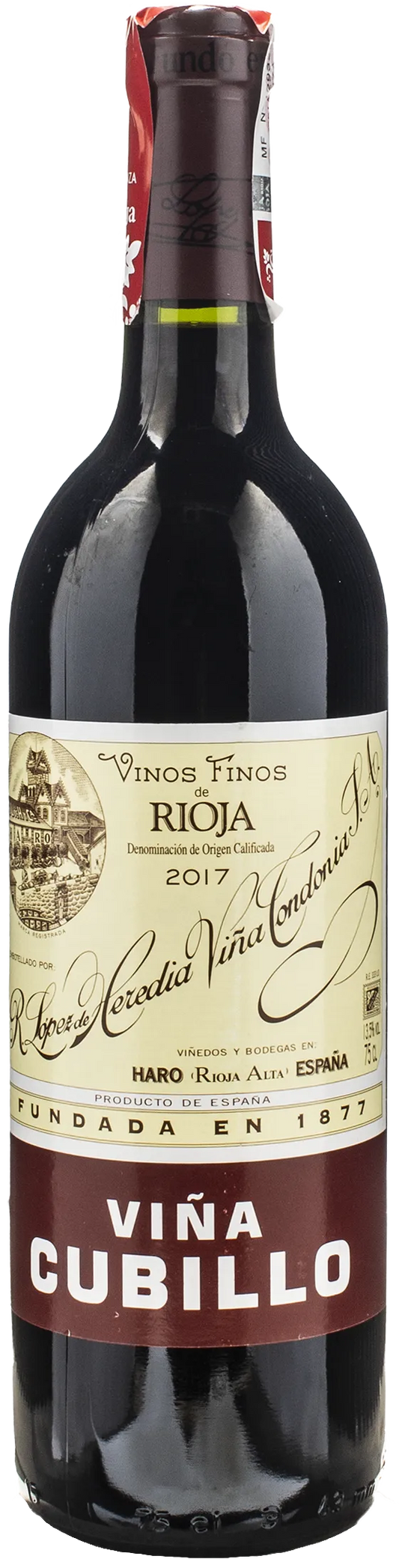 Lopez de Heredia Vina Cubillo Tinto Crianza 2017