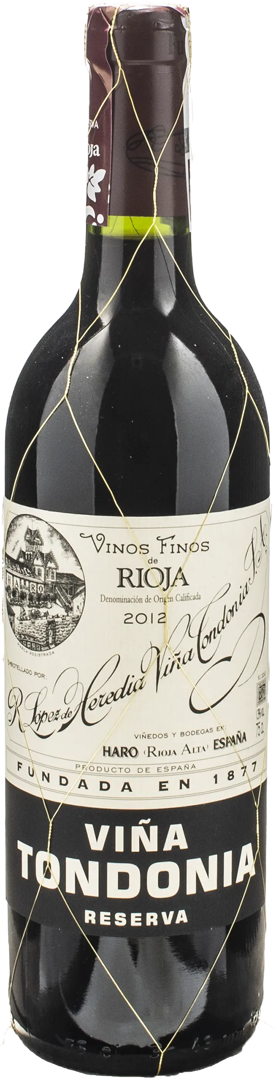 Lopez de Heredia Vina Tondonia Rioja Reserva 2012