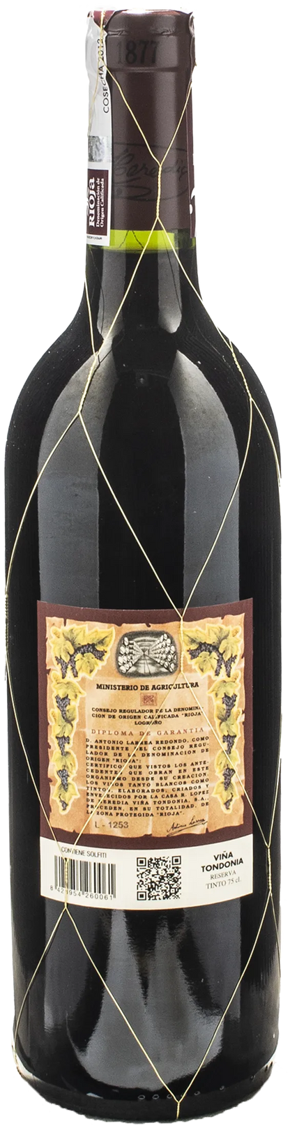 Lopez de Heredia Vina Tondonia Rioja Reserva 2012