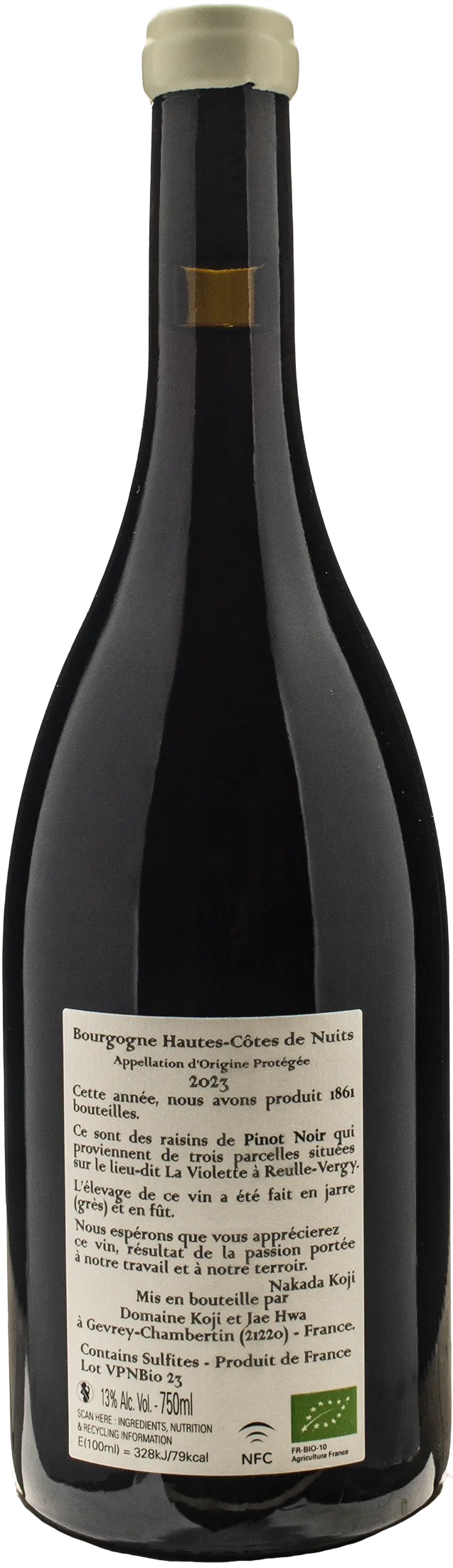 Lou Dumont Koji Nakada Bourgogne Hautes Cotes de Nuits La Violette 2023