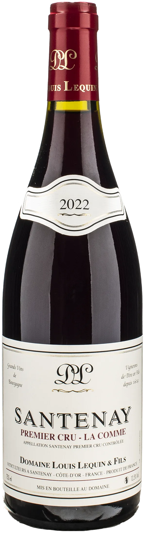 Louis Lequin & Fils Santenay Rouge 1er Cru La Comme 2022