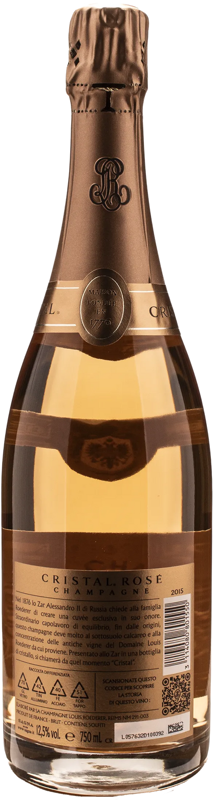 Louis Roederer Champagne Cristal Rosè 2015