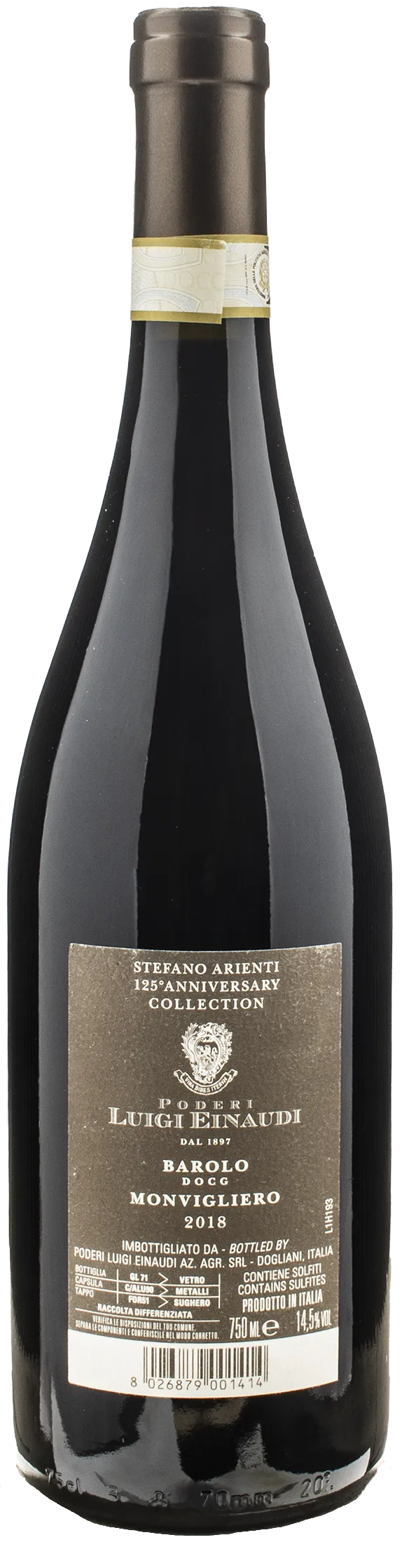 Luigi Einaudi Barolo Monvigliero 2018