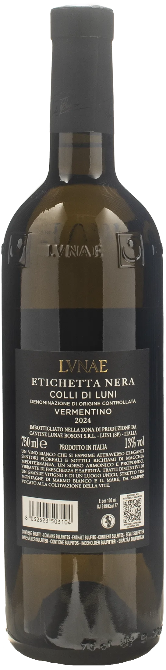 Lunae Bosoni Colli di Luni Vermentino Etichetta Nera Lvnae 2024