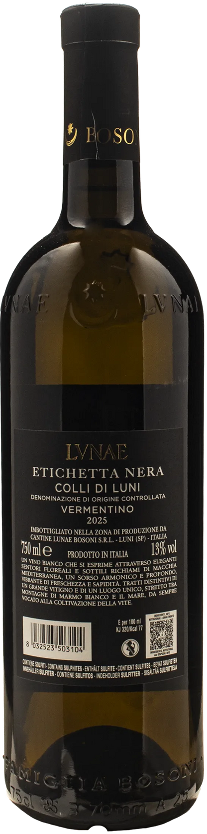 Lunae Bosoni Colli di Luni Vermentino Etichetta Nera Lvnae 2025