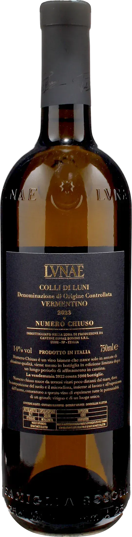 Lunae Bosoni Colli di Luni Vermentino Numero Chiuso 2023