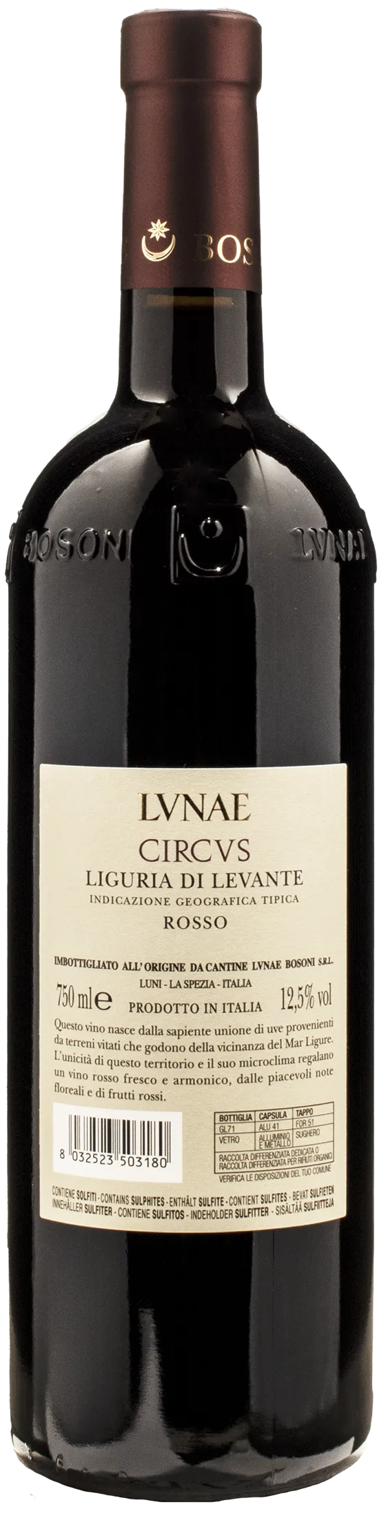 Lunae Bosoni Liguria di Levante Rosso Circus 2022