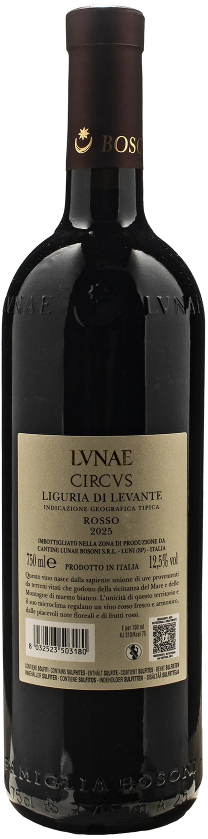Lunae Bosoni Liguria di Levante Rosso Circus 2025