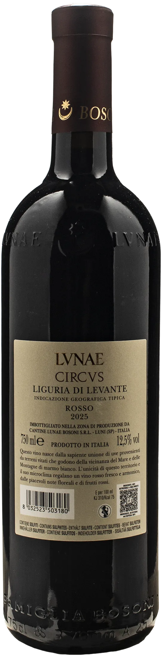 Lunae Bosoni Liguria di Levante Rosso Circus 2025