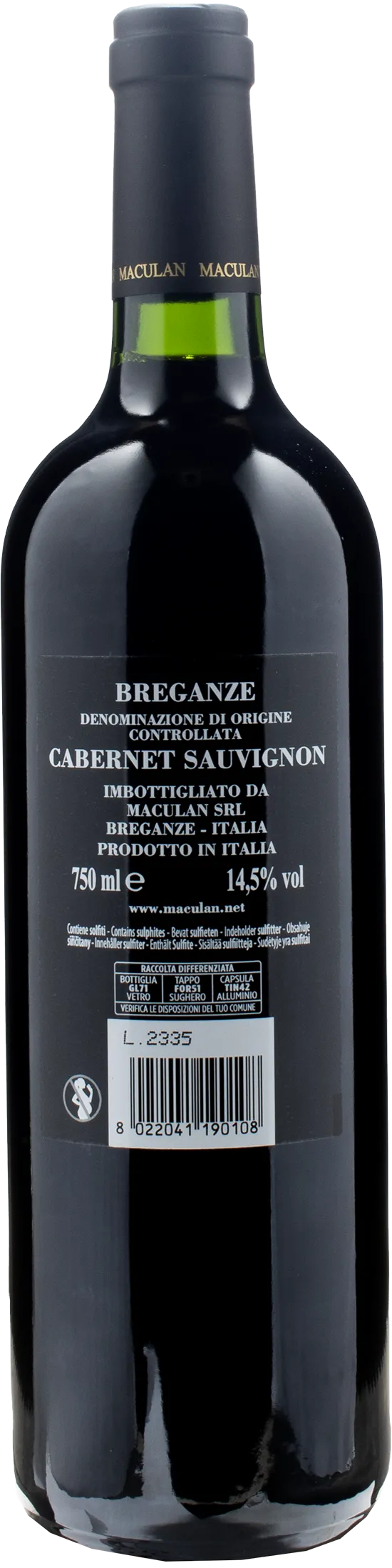 Maculan Cabernet Sauvignon Palazzotto 2019
