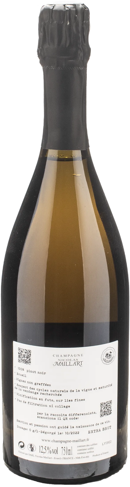 Maillart Champagne Les Coupes 1er Cru Pinot Noir Franc de Pied 2018
