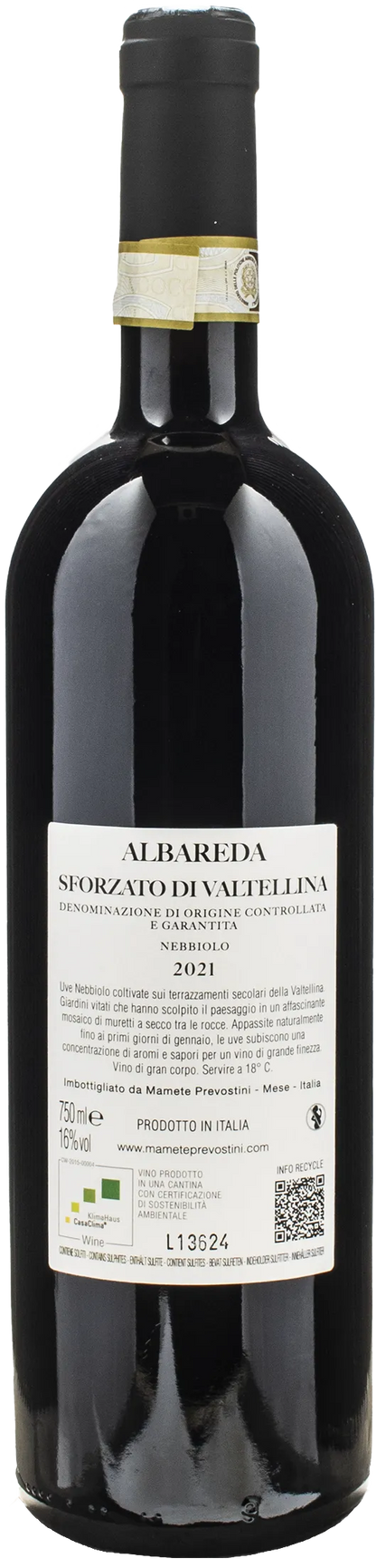 Mamete Prevostini Albareda Sforzato Di Valtellina 2021