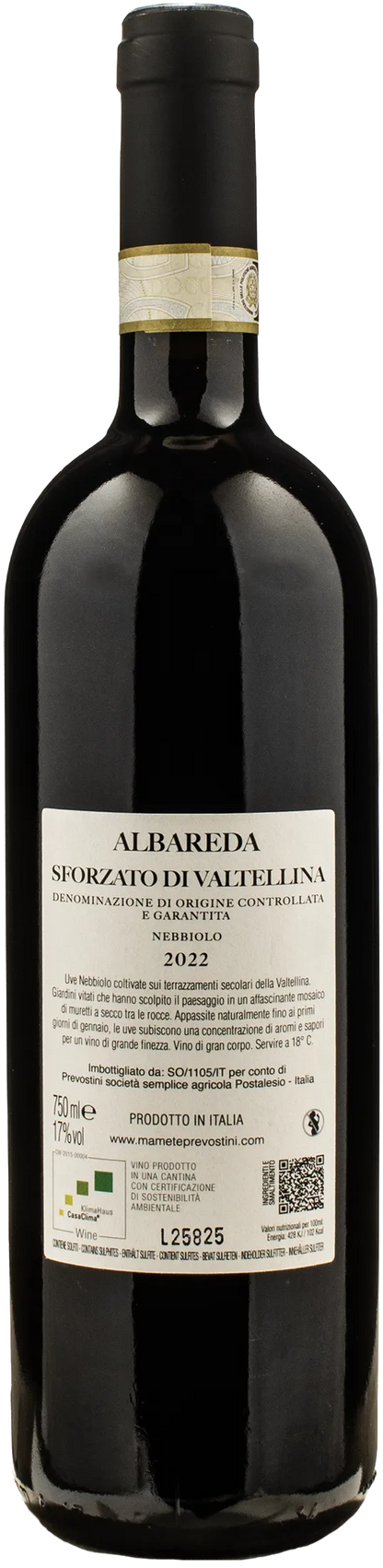 Mamete Prevostini Sforzato di Valtellina Albareda 2022