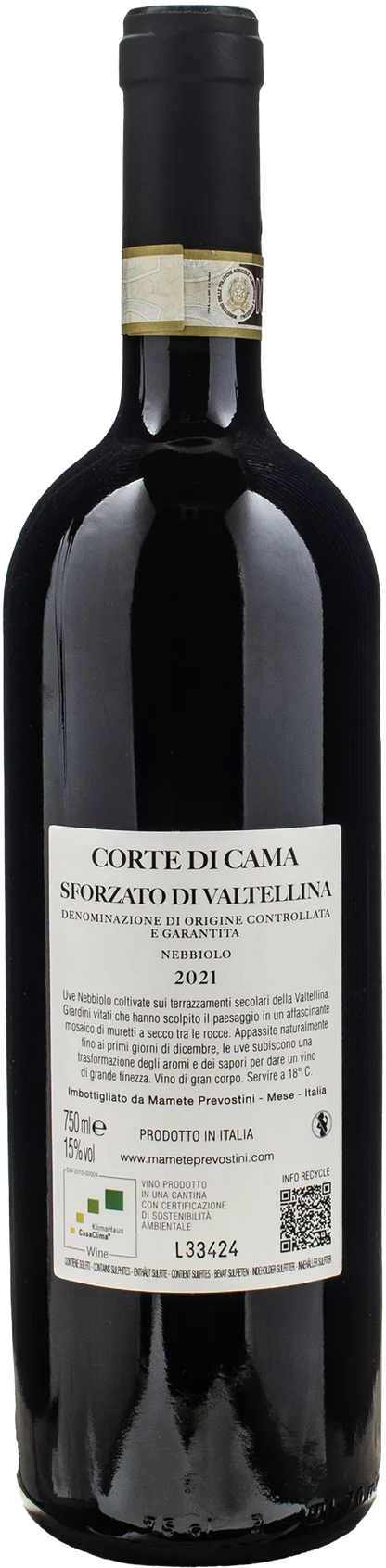 Mamete Prevostini Sforzato Di Valtellina Nebbiolo Corte di Cama 2021