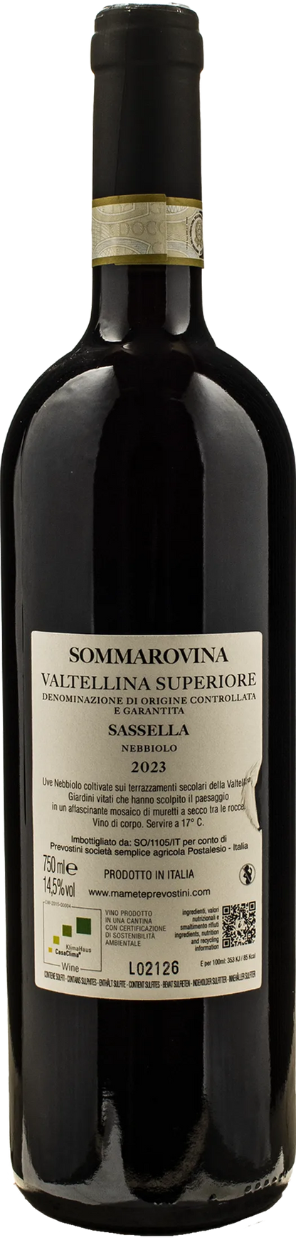 Mamete Prevostini Valtellina Superiore Sassella Sommarovina Nebbiolo 2023
