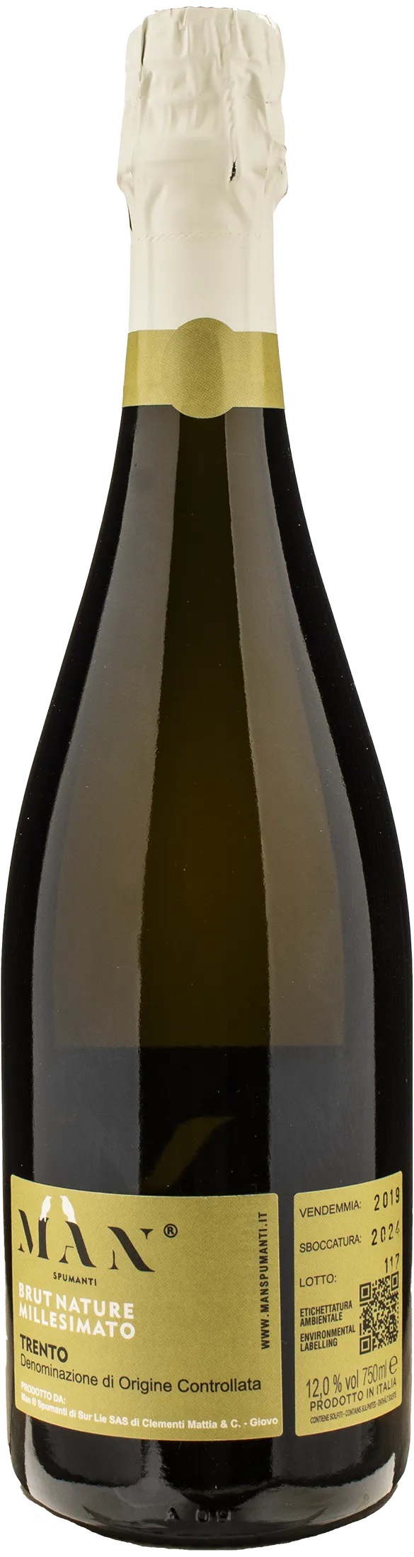 Man Trento Blanc de Blancs Brut Nature Millesimato 2019