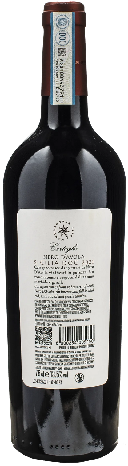 Mandrarossa Nero d'Avola Cartagho 2021