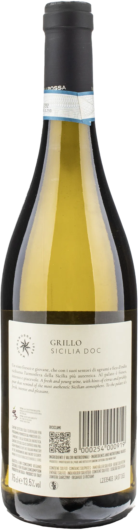 Mandrarossa Sicilia Grillo 2023