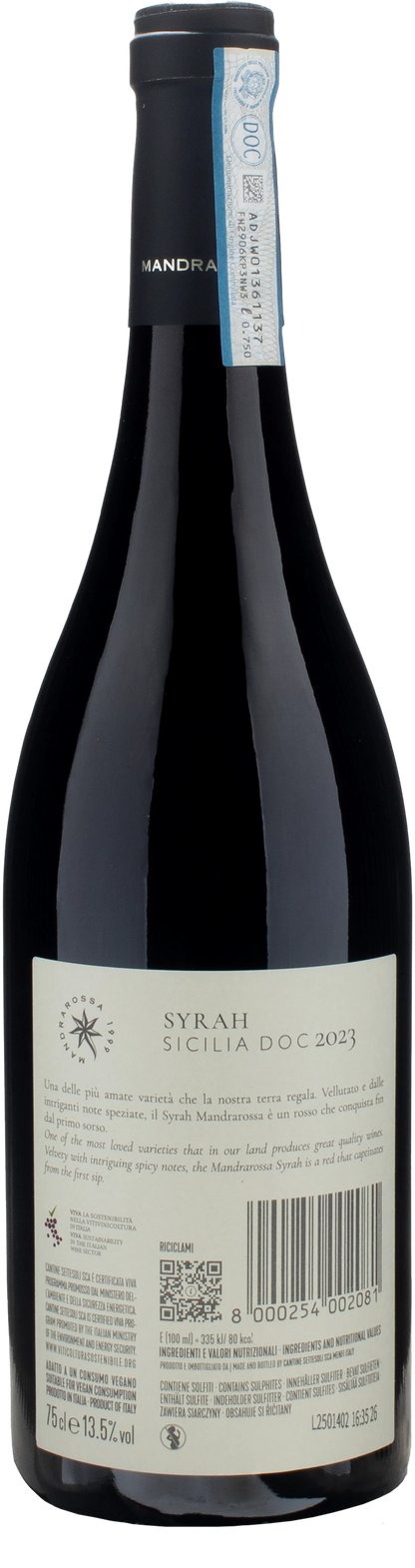 Mandrarossa Syrah 2023