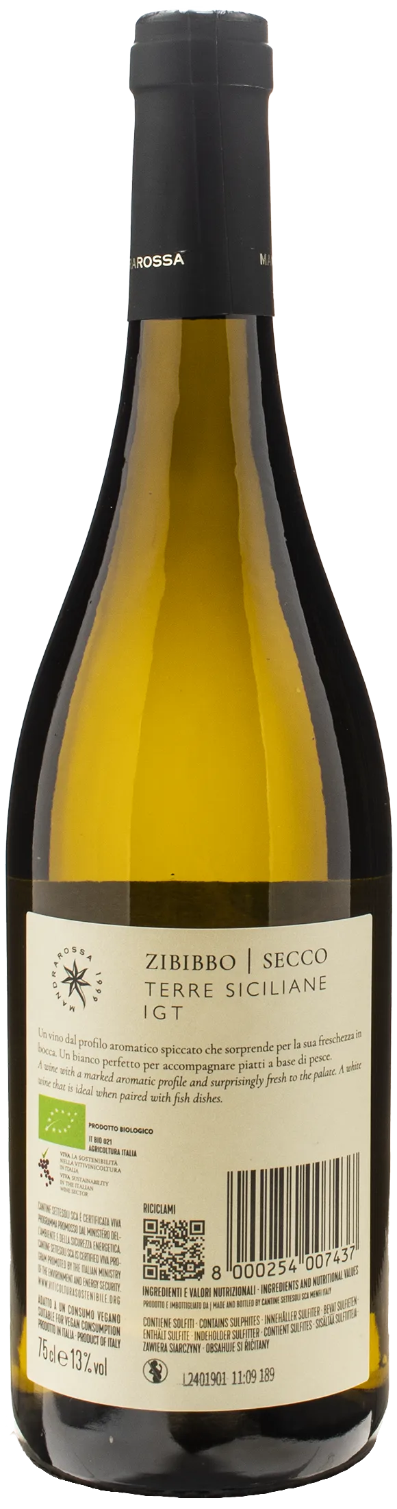 Mandrarossa Zibibbo Secco 2023