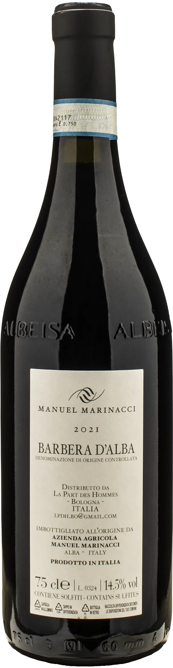 Manuel Marinacci Barbera d'Alba 2021